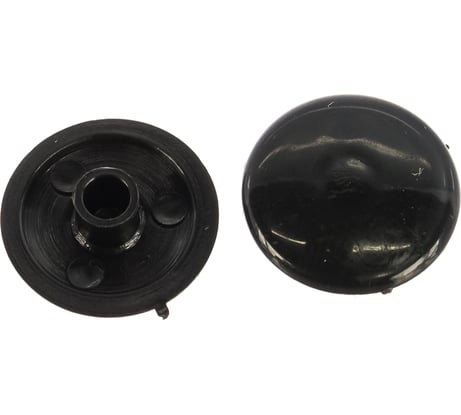 Заглушки на мебельную стяжку ELEMENT 7мм черный 50 шт 018680