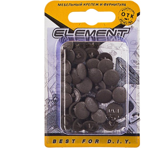 Заглушки на шуруп №2 ELEMENT дуб 40 шт 018350