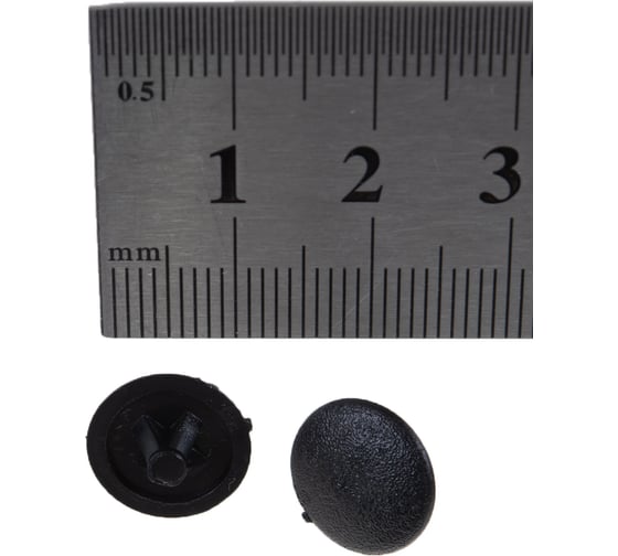 Заглушки на шуруп №3 ELEMENT черный 40 шт 018150