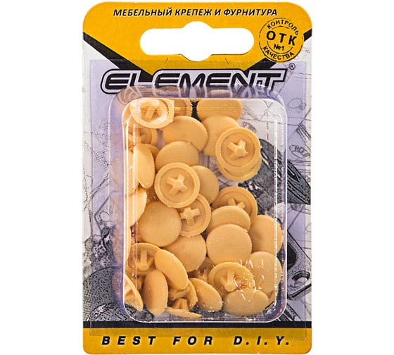 Заглушки на шуруп №3 ELEMENT сосна 40 шт 018210