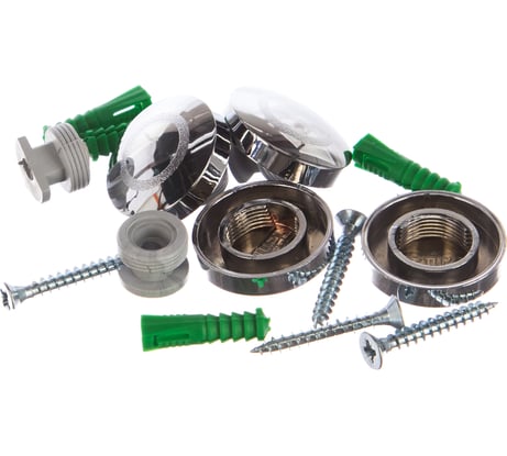 Зеркалодержатель ELEMENT D28мм пластик хром 4 шт 264700