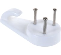 Средний пластмассовый крюк для картины ELEMENT белый 3 шт 248870