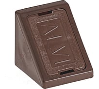 Мебельные уголки ELEMENT пластик, с шурупом, махагон, 6 шт 070390