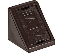 Мебельные уголки ELEMENT пластик, с шурупом, темно-коричневый, 6 шт 021620