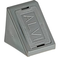 Уголки мебельные ELEMENT пластик, с шурупом, темно-серый, 6 шт 021610