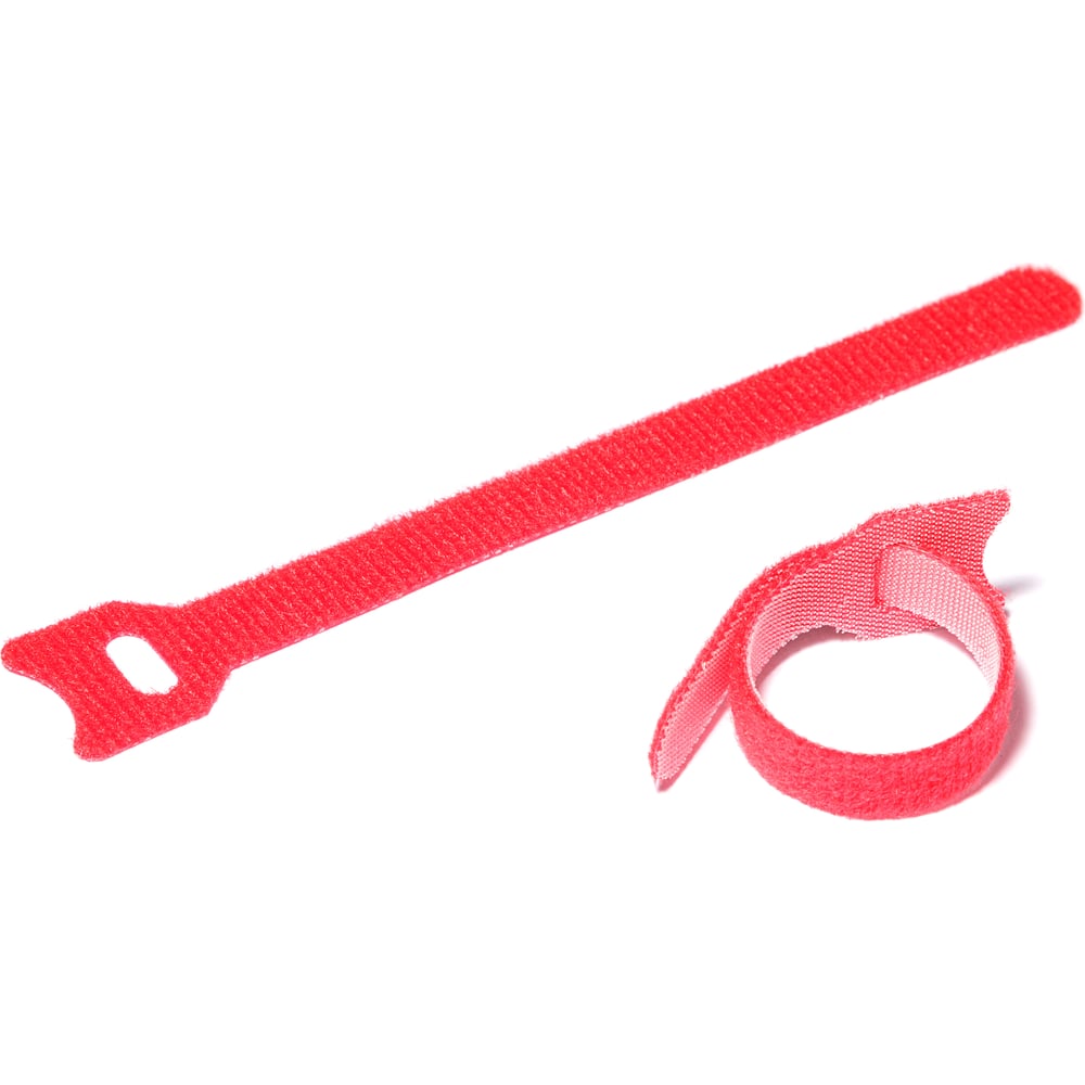 Хомуты-липучки Comfix 150x12 мм, упаковка 10 шт., 1 цвет, красный HLCT ...