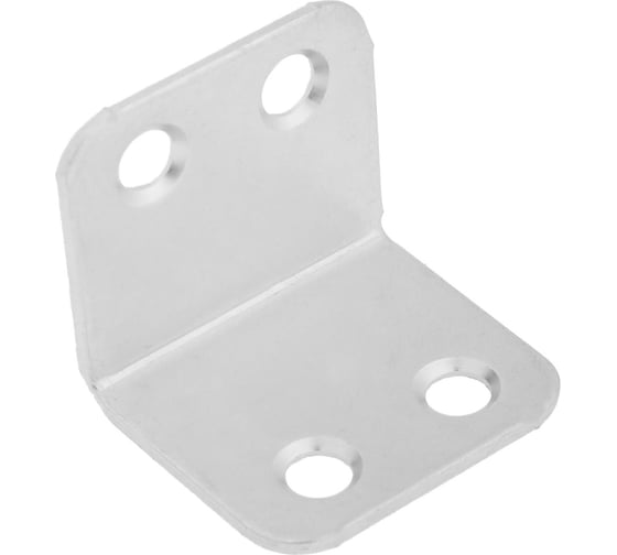 Мебельный уголок ТУНДРА krep, 26x26 мм, цинк, в упаковке 1 шт. 5294206