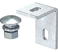Крепежный уголок OBO Bettermann BW 70 40 FT, универсальный, 70х50х40 мм, сталь, горячий цинк (10 шт/уп) 6019706