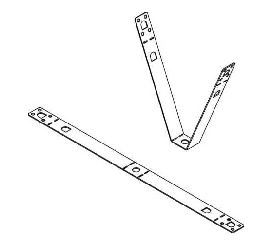 Подвес трапециевидный OBO Bettermann TPB 180 FS, для крепления к профильному потолку, сталь, конвейерный цинк (20 шт/уп) 6357522