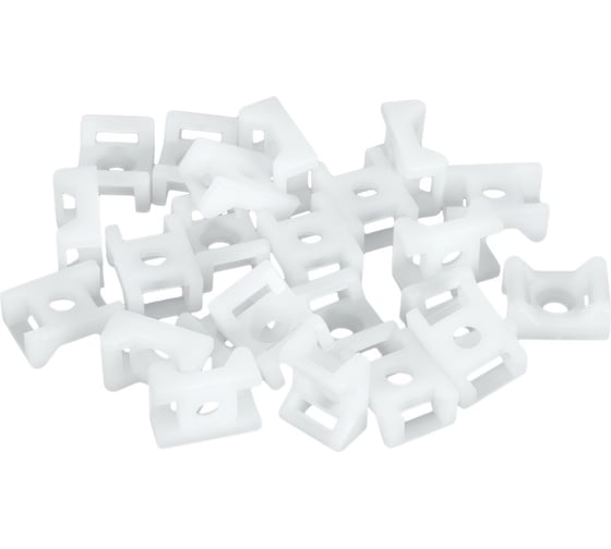 Основание для стяжек NIKOMAX с крепежным отверстием 4,5мм под шуруп, уп-ка 100шт. NMC-TMS45-WT-100 1