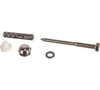 Комплект крепления для унитаза Госкреп 8х40 с хромированной заглушкой 2 шт. 9-0016560