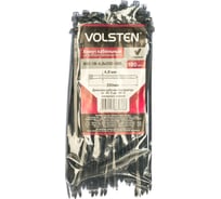 Хомут Volsten V02-1B-4,8х200-100 черный нейлон 4,8х200 100шт. 12963