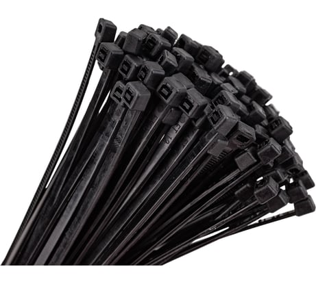 Нейлоновые хомуты РемоКолор черные 300 х 3,6 мм, 100 47-3-300