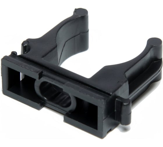 Клипса для труб ТУНДРА 25 мм, цвет черный, 250 шт. 9501399 1