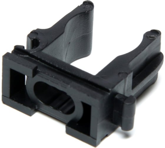 Клипса для труб ТУНДРА 16 мм, цвет черный, 300 шт. 9501395 1