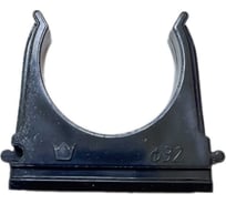 Клипса для гофротрубы Электропласт d32 мм (ЭП), черная 32KL50BL