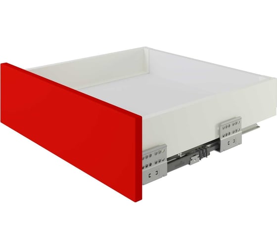 Направляющие BOYARD СТАРТ PUSH с прямыми боковинами стандартной высоты SB28W.1/450, белые 100062 1