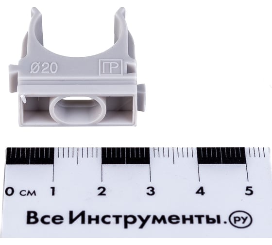 Крепёж-клипса для труб Промрукав Полистирол д20 100 шт. PR.02720 в .