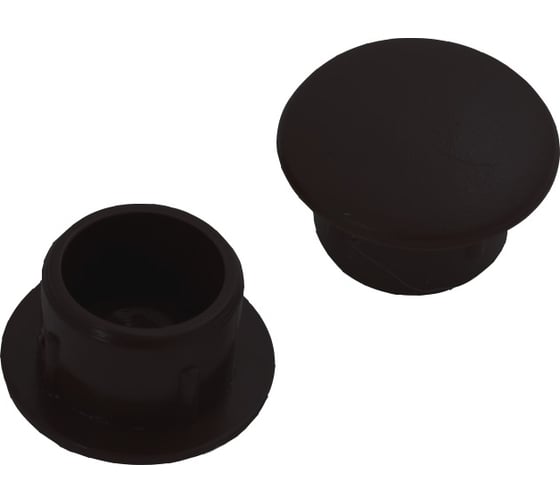 Декоративная заглушка Tech-Krep 10 мм черная 35 шт - пакет 108876 в .