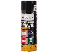 Аэрозольная краска ULTIMA RAL 9005 ЧЕРНЫЙ МАТОВЫЙ универсальная 520 мл ULT008