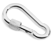 Карабин ТУНДРА krep монтажный с фиксатором, DIN5299D, 5x50 мм, оцинкованный, 1 шт. 5244791