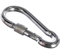 Карабин с фиксатором Саморезик 10х100 DIN 5299 D 5шт DIN5299D-10х100-5