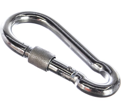 Карабин с фиксатором Саморезик 10х100 DIN 5299 D 5шт DIN5299D-10х100-5