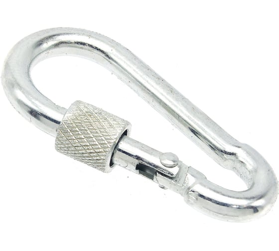 Карабины с муфтой BOWT 4 мм, оцинкованные, DIN 5299d, 6 шт. B03504 1