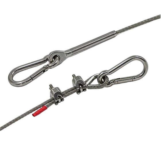 Тросовый комплект для подвешивания KREPFIELD kf101 регулируемый, нержавеющая сталь а4 aisi 316, 70 м KF101-70 1