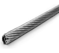 Нержавеющий трос KREPFIELD 3 мм, сталь а4, плетение 1x19, жесткий, 70 м 8378А4ТРОС3ММ-70