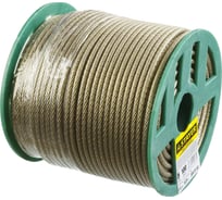 Стальной трос в полимерной оболочке STAYER d=5 мм, L=100 м 30410-50