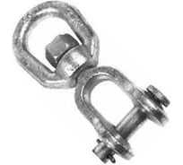 Вертлюг, "петля-вилка" ЕВРОПАРТНЕР 10 мм, Zn, 1 шт. Z1 9242
