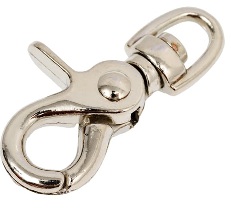 Пружинный карабин ЕВРОПАРТНЕР ножницеобр. с вертлюгом, 55 мм 1 шт. Z1 07754