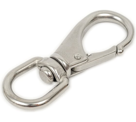 Карабин ЕВРОПАРТНЕР с вертлюгом, 94х19х38 мм, нержав. сталь, 1 шт. G1 8257