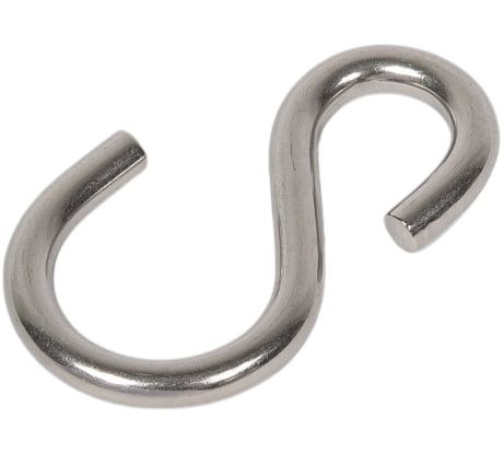 S-образный крюк ЕВРОПАРТНЕР асимметричный, 50х6х15х25, нержав. сталь, 2 шт. G2 9826 1