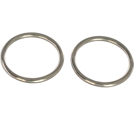 Кольцо ЕВРОПАРТНЕР D35 мм, h-4 мм, полированное, нержав. сталь, 2 шт. G1 0435