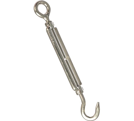 Талреп ЕВРОПАРТНЕР открытый, крюк-кольцо, М6х90, нержав. сталь, 1 шт G1 7246