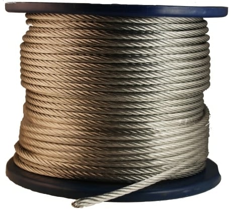 Стальной трос Метизный двор 10 мм DIN 3055, 100 м 4690441030399