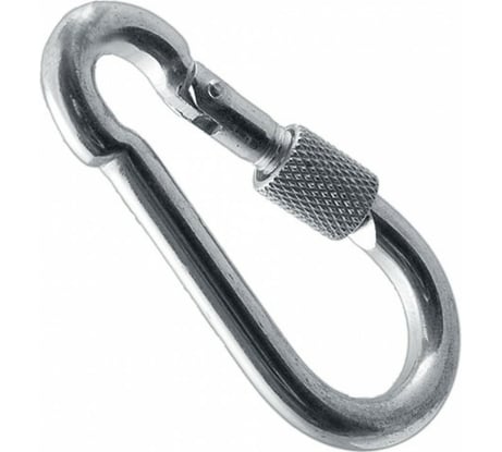 Карабин с предохранительной гайкой Метизный двор 6 мм 4 шт. 4690441031679