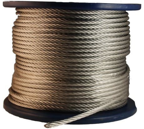Стальной трос Метизный двор 5 мм DIN 3055, 200 м 4690441031280