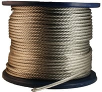 Стальной трос Метизный двор 6 мм DIN 3055, 100 м. 4690441031297