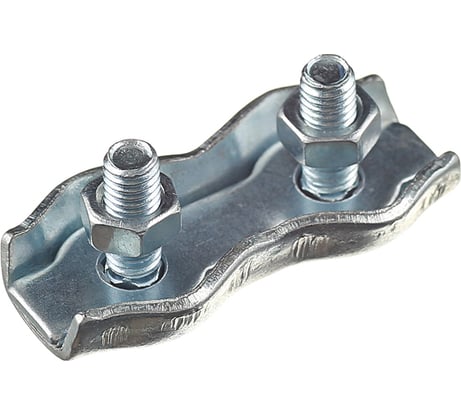 Зажим-соединитель троса Саморезик DUPLEX плоский D3 мм 20 шт ZD-D3-1