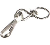 Карабин с вертлюгом Саморезик тип А 30 мм, 5 шт KV-A-30-5