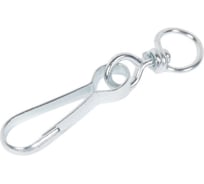 Карабин с вертлюгом Саморезик тип А 40 мм, 5 шт. KV-A-40-5