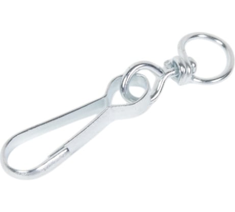 Карабин с вертлюгом Саморезик тип А 40 мм, 5 шт. KV-A-40-5