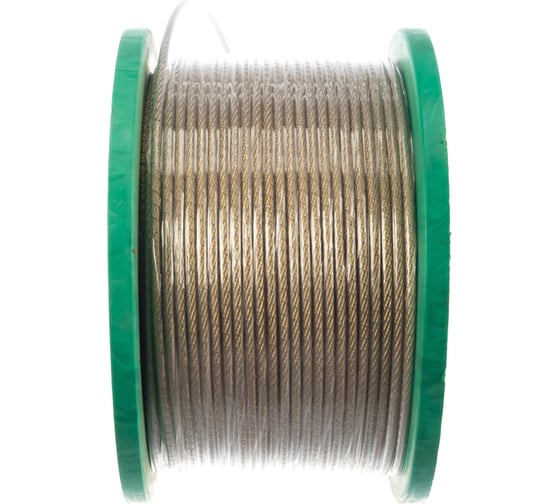 Стальной трос Tech-krep в ПВХ оплетке SWR М3 PVC M4, 150 м УТ-00013384 1