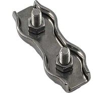 Нержавеющий зажим KREPFIELD 2 мм, дуплекс, art 8284, А4, 4 шт. 8284А4ЗАЖИМ2ММ-4 31437879