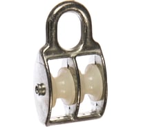 Двойной блок КРЕП-КОМП шкив пластиковый 15 миллиметр /5/ 1шт бд15шт