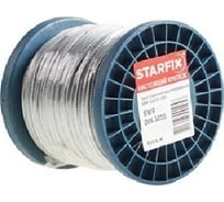 Стальной трос STARFIX ПВХ, М8(6), DIN 3055, бухта 200 м SMP-53748-200
