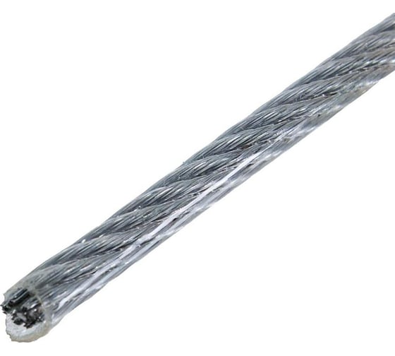 Стальной трос Стройбат в оболочке PVC 4/6 мм, 200 м 1219425 / 051890 1